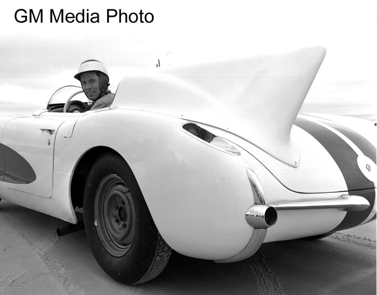 Zora Arkus-Duntov organized a record-setting session with a trio of Corvettes on the sands of Daytona Beach, along with drivers John Fitch and Betty Skelton. Duntov set the flying mile speed record at 150.583 mph.
