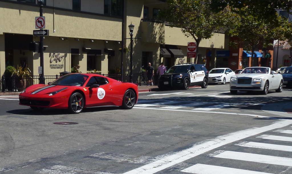 Ferrari and police