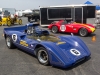 The ex-Penske Racing Mark Donohue McLaren M6A Can-Am fronts a Byers bodied Volvo.