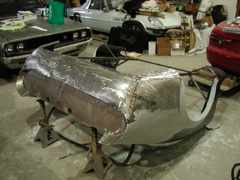 steel prototype Italia2 tail section