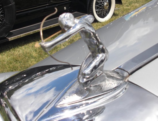1934 Pierce Arrow 840A Silver Arrow Coupe hood ornament