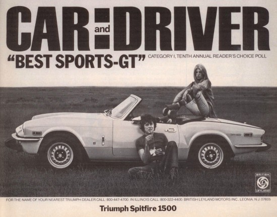 Triumph Spitfire Advertisement