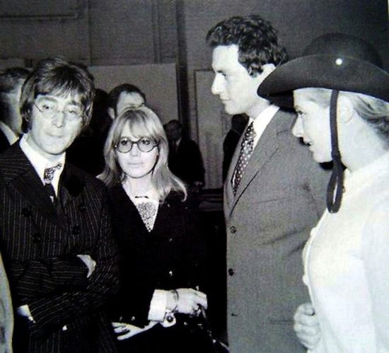 John Lennon and his wife meet Piero Rivolta and his wife