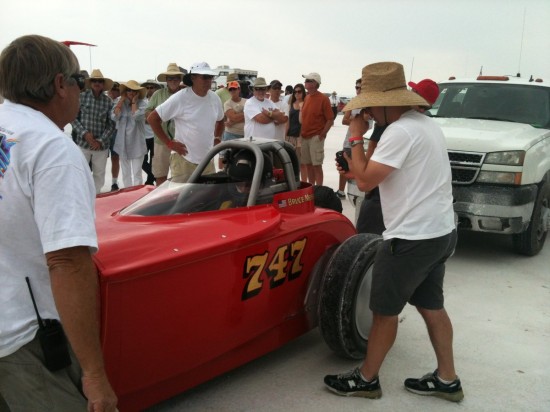 Bruce Meyer's Roadster at Bonneville 2012 - Ready To Go