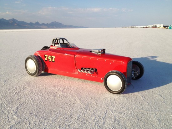 Bruce Meyer's Roadster at Bonneville Salt Flats