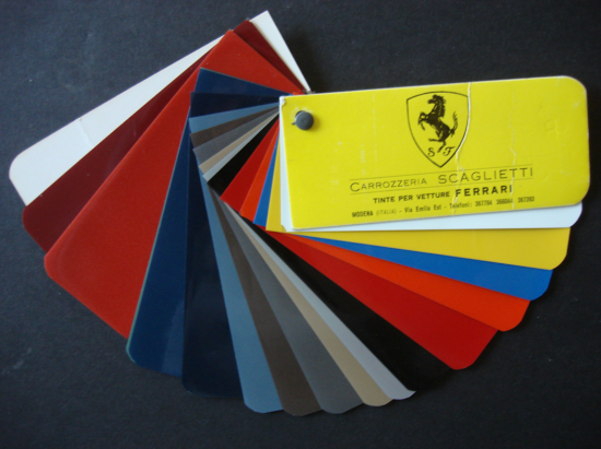 Ferrari color sample