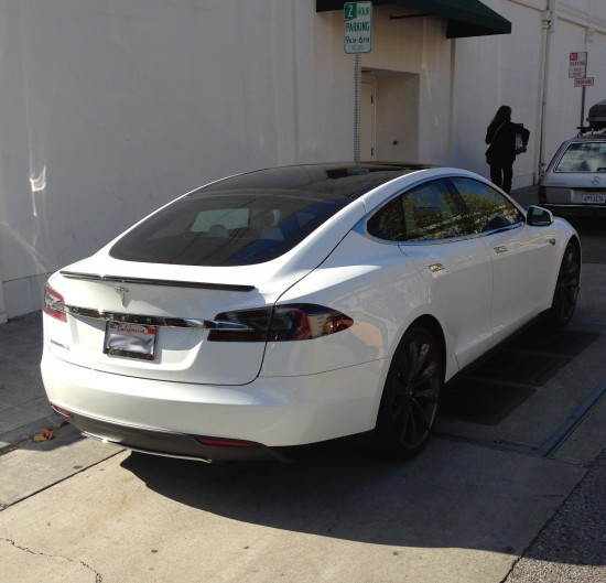 Tesla Model S rear view
