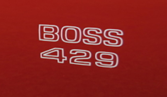 1970 Boss 429 Mustang logo