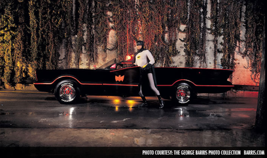 Batmobile and Batman