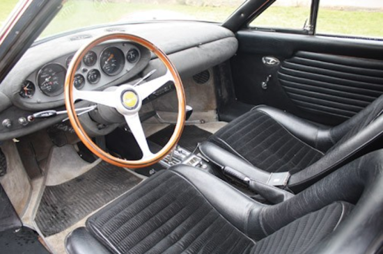 1969 Ferrari Dino 206 GT interior
