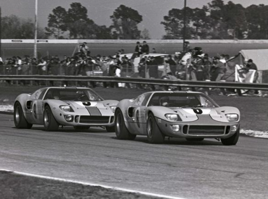 Ford GT40s racing