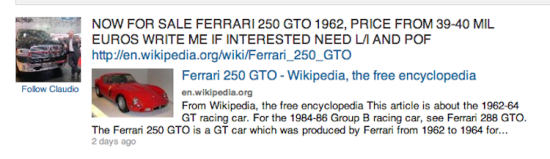 Ferrari 250 GTO for sale