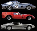 From Top to Bottom: Ferrari 250 GTO, Ferrari 250 Breadvan, Bizzarrini GT 5300 Strada