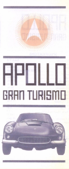 Apollo GT Sales Brochure