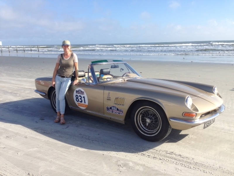 Only A Little Steam From The Engine At Daytona - AC 428 Frua Spider