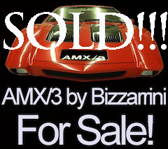 The AMC AMX/3 By Bizzarrini Has Sold On My Car Quest!!