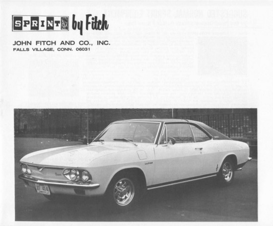 Corvair Sprint by Fitch Catalog