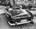 Alain Delon and Jane Fonda in Ferrari California Spider