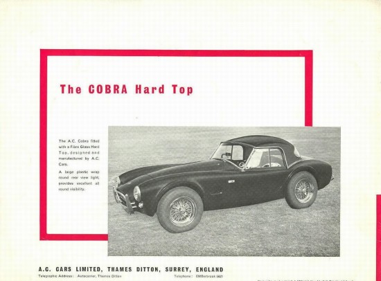 AC Cobra Brochure