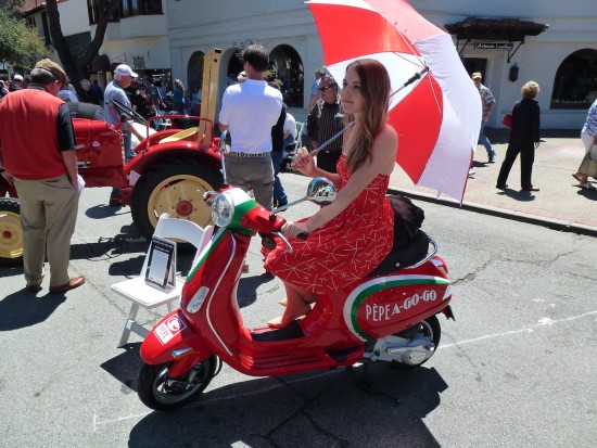 Italian Scooter and Pretty Girl