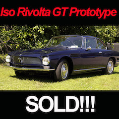 The Iso Rivolta GT Prototype Has Been Sold