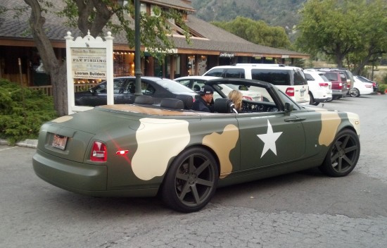 Rolls Royce in camouflage