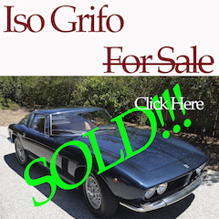 Iso Grifo For Sale – SOLD!!!