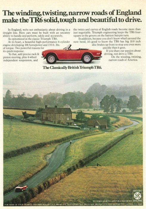 Triumph TR6 Advertisement