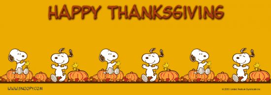 snoopy thanksgiving