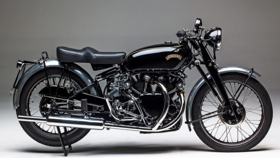 Collector Motorcycles-1949 VINCENT BLACK SHADOW-Sold $110,000