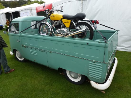 Norton Motorcycle and VW - The Quail Motorcycle Gathering