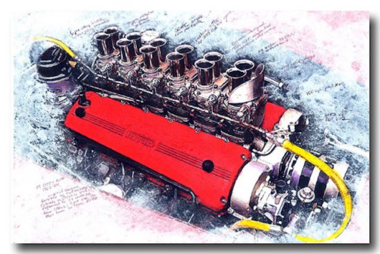 Wallace Wyss Art-Ferrari Engine