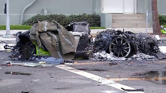 Destroyed Lamborghini - From NBC San Diego