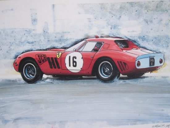 Ferrari 250 GTO Art by Wallace Wyss