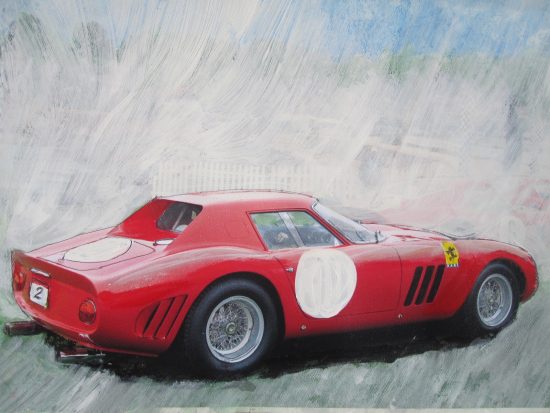 Ferrari 250 GTO Art by Wallace Wyss