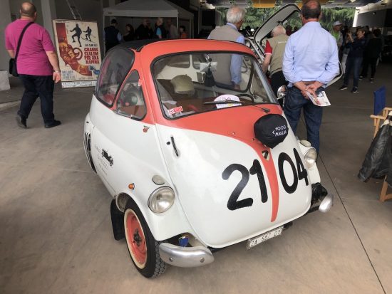 An Iso Isetta that raced at the Mille Miglia 
