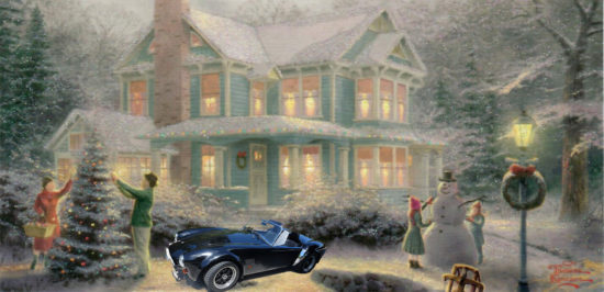 Christmas Card from Morris with AC Cobra