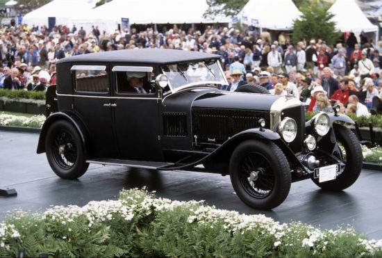 Year:1929, Make:Bentley, Model:Speed Six, Coachbuilder:H.J. Mulliner, Style;Saloon, Owner:Bruce & Jolene McCaw, Exhibit Year:2001, Notes:Third