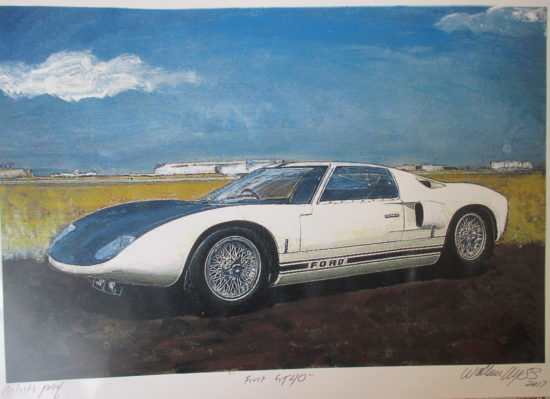 Ford GT40 - art by Wallace Wyss