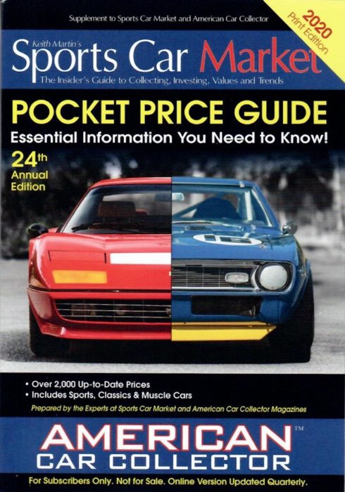 Sports Car Market Pocket Price Guide 2020 Cover