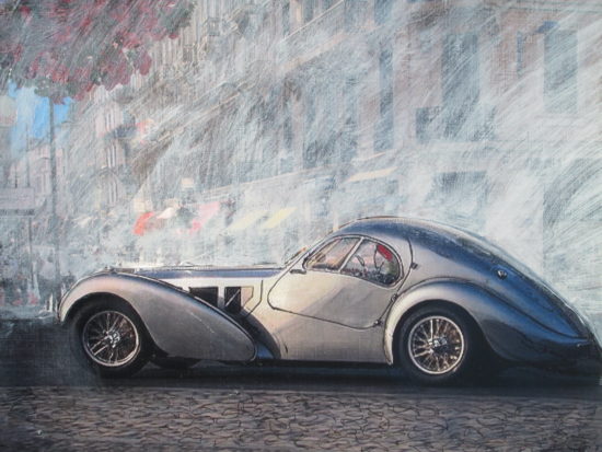 Bugatti in Paris...portrait by Wallace Wyss