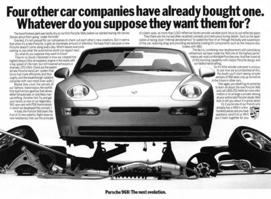 Porsche 968 ad