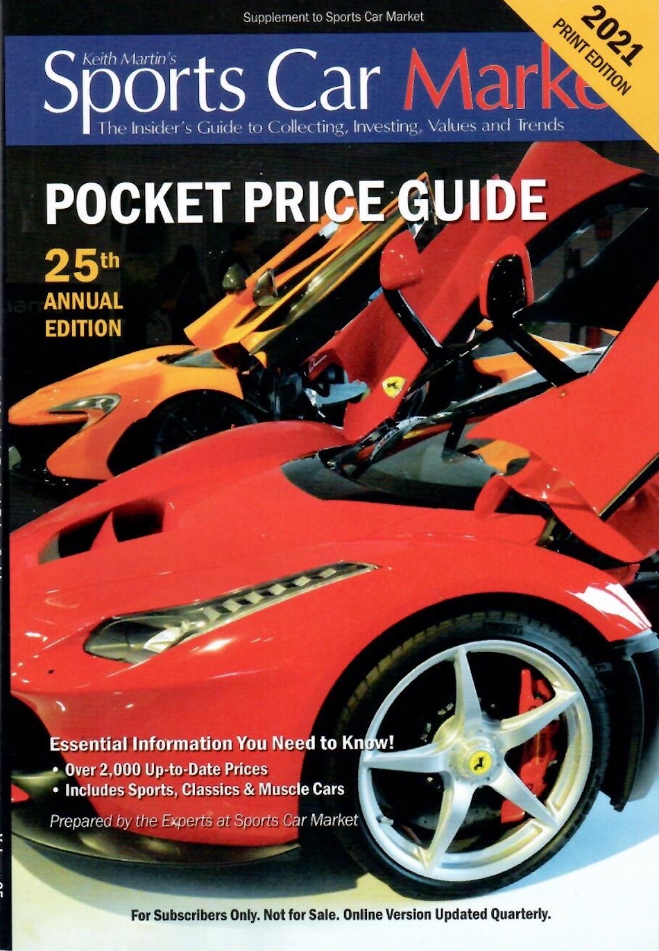 The 2021 Sports Car Market Pocket Price Guide