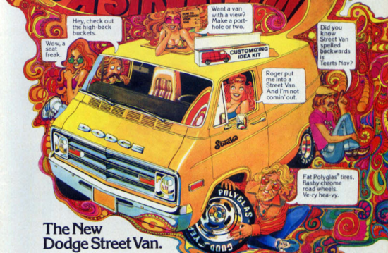 Dodge van ad - 1976