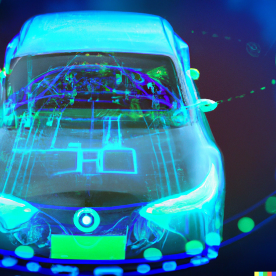 DALL·E 2023-02-19 13.40.31 - Futuristic artificial intelligence car
