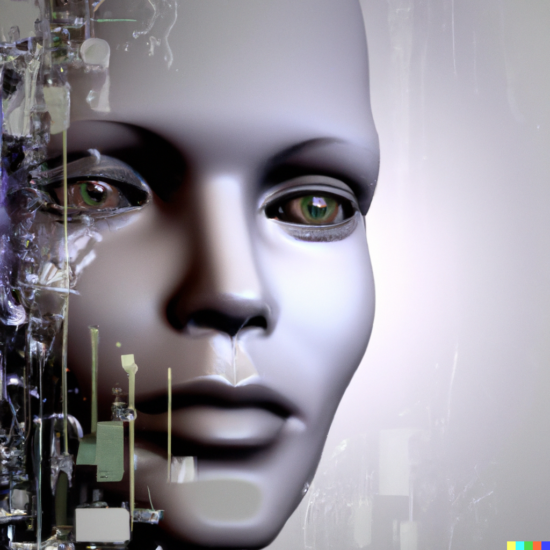 DALL·E 2023-02-19 13.48.36 - Futuristic artificial intelligence