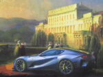 Ferrari at Villa d'Este art by Wyss