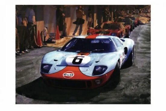 Ford GT40 art by Wallace Wyss