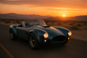 Shelby Cobra in desert
