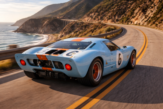 Ford GT40 on Big Sur Coast